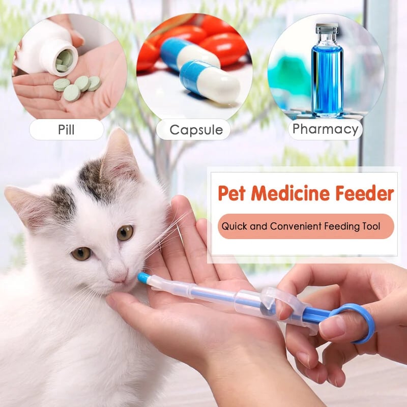 Pet Pill Syringe Dispenser ✦ Safe, Stress-Free Medication for Cats & Dogs