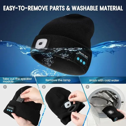 🎄Christmas Hot Sale 49% OFF-LED Bluetooth Beanie