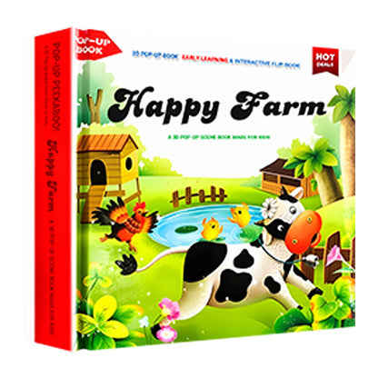 ✨【Kids' Interactive Animal-Themed 3D Pop-Up Books】✨