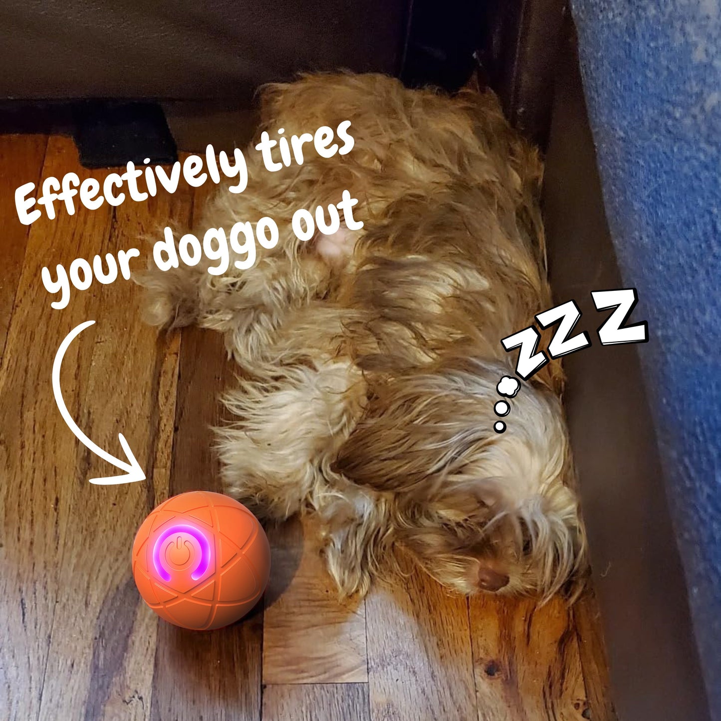 Interactive USB‑Rechargeable Bouncing Ball Toy for Dogs