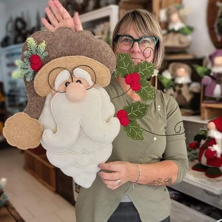 Jolly Felt Santa Ornament Kit