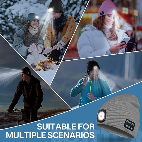 🎄Christmas Hot Sale 49% OFF-LED Bluetooth Beanie