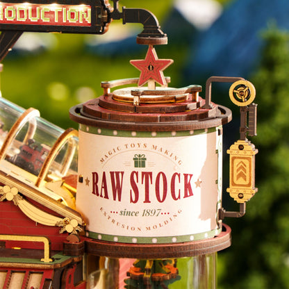 ROOKR Christmas Dream Gift Factory Wooden Music Box