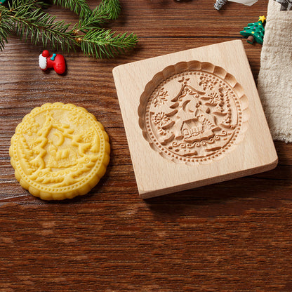 🎁EARLY CHRISTMAS SALE- 56% OFF🎁WOOD PATTERNED COOKIE CUTTER - EMBOSSING MOLD FOR COOKIES