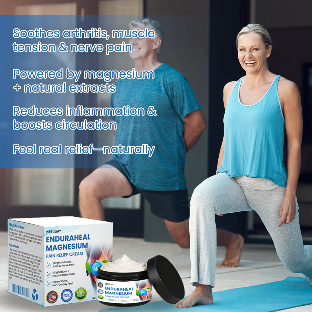 NESLEMY EnduraHeal Magnesium Pain Relief Cream (Treats Arthritis, Neuropathy, Rheumatism, Sports Injuries & More)