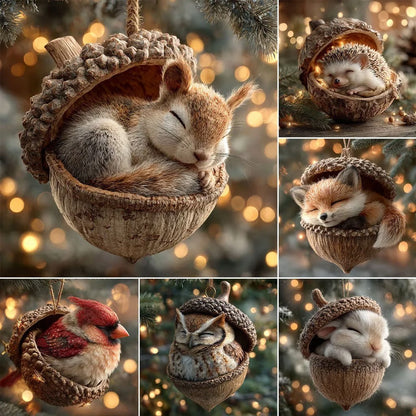 🔥New 2026 Arrival🔥 Chestnut Animal Christmas Tree Ornament