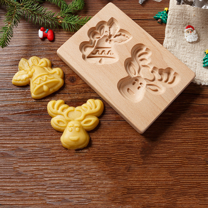 🎁EARLY CHRISTMAS SALE- 56% OFF🎁WOOD PATTERNED COOKIE CUTTER - EMBOSSING MOLD FOR COOKIES