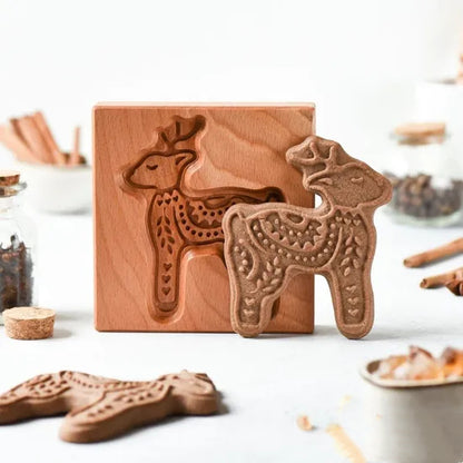 🎁EARLY CHRISTMAS SALE- 56% OFF🎁WOOD PATTERNED COOKIE CUTTER - EMBOSSING MOLD FOR COOKIES