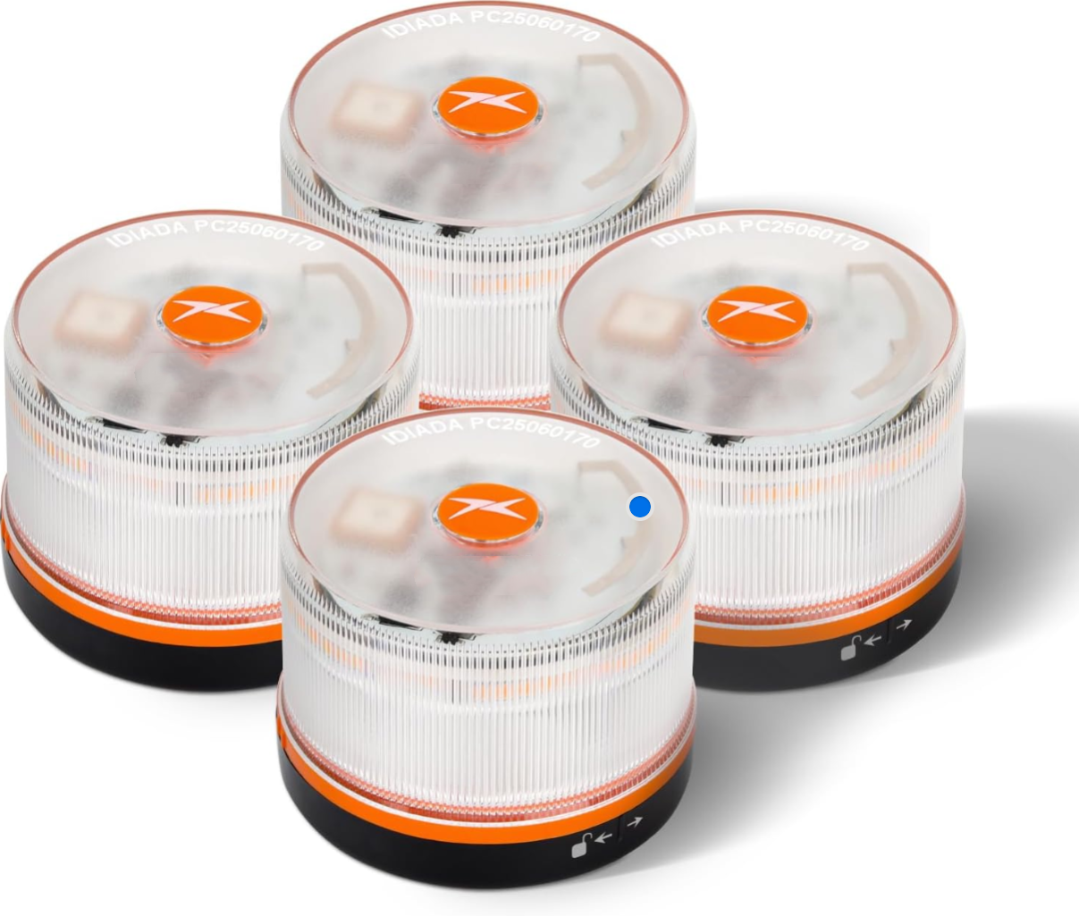 DarkFairy Luz de Emergencia V16 Aprobada por la DGT con Geolocalización 3.0 – Señalización de Ubicación para Automóviles, Plan de Datos Incluido – Base Magnética IP54 – Cumple con la Normativa 2026.