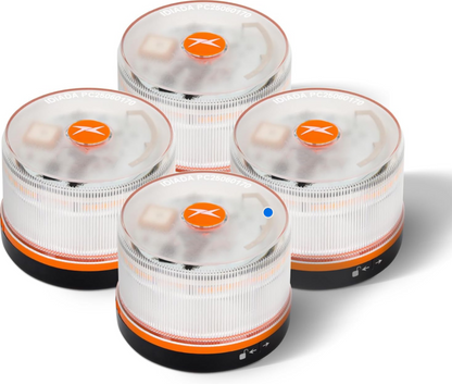 DarkFairy Luz de Emergencia V16 Aprobada por la DGT con Geolocalización 3.0 – Señalización de Ubicación para Automóviles, Plan de Datos Incluido – Base Magnética IP54 – Cumple con la Normativa 2026.