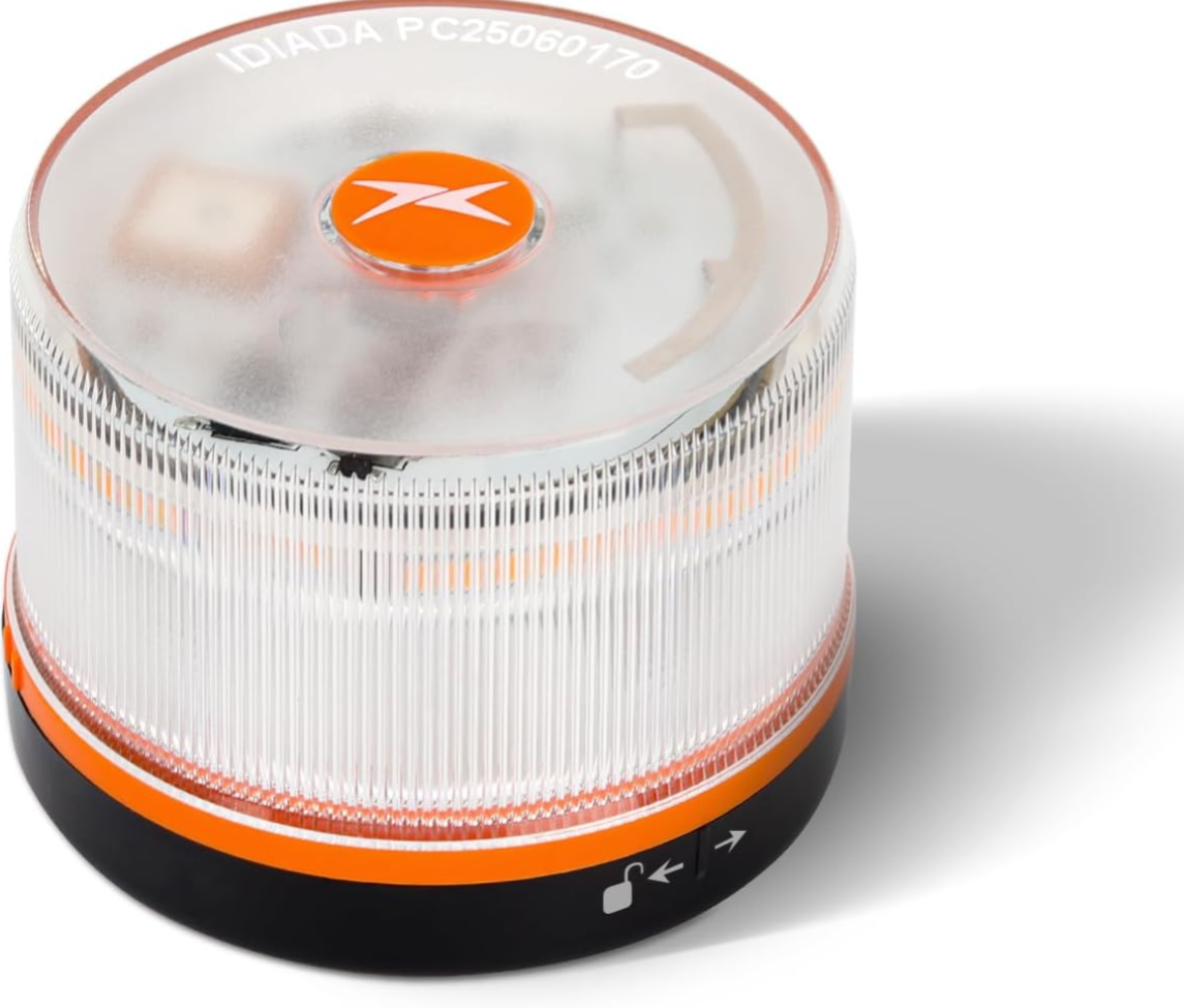 DarkFairy Luz de Emergencia V16 Aprobada por la DGT con Geolocalización 3.0 – Señalización de Ubicación para Automóviles, Plan de Datos Incluido – Base Magnética IP54 – Cumple con la Normativa 2026.